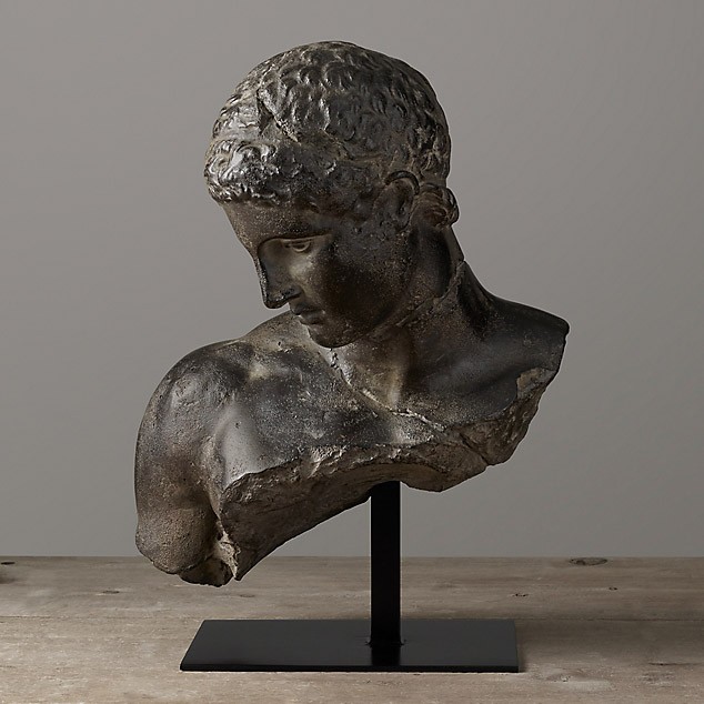  Скульптура Greek bust, Restoration Hardware (Америка) 